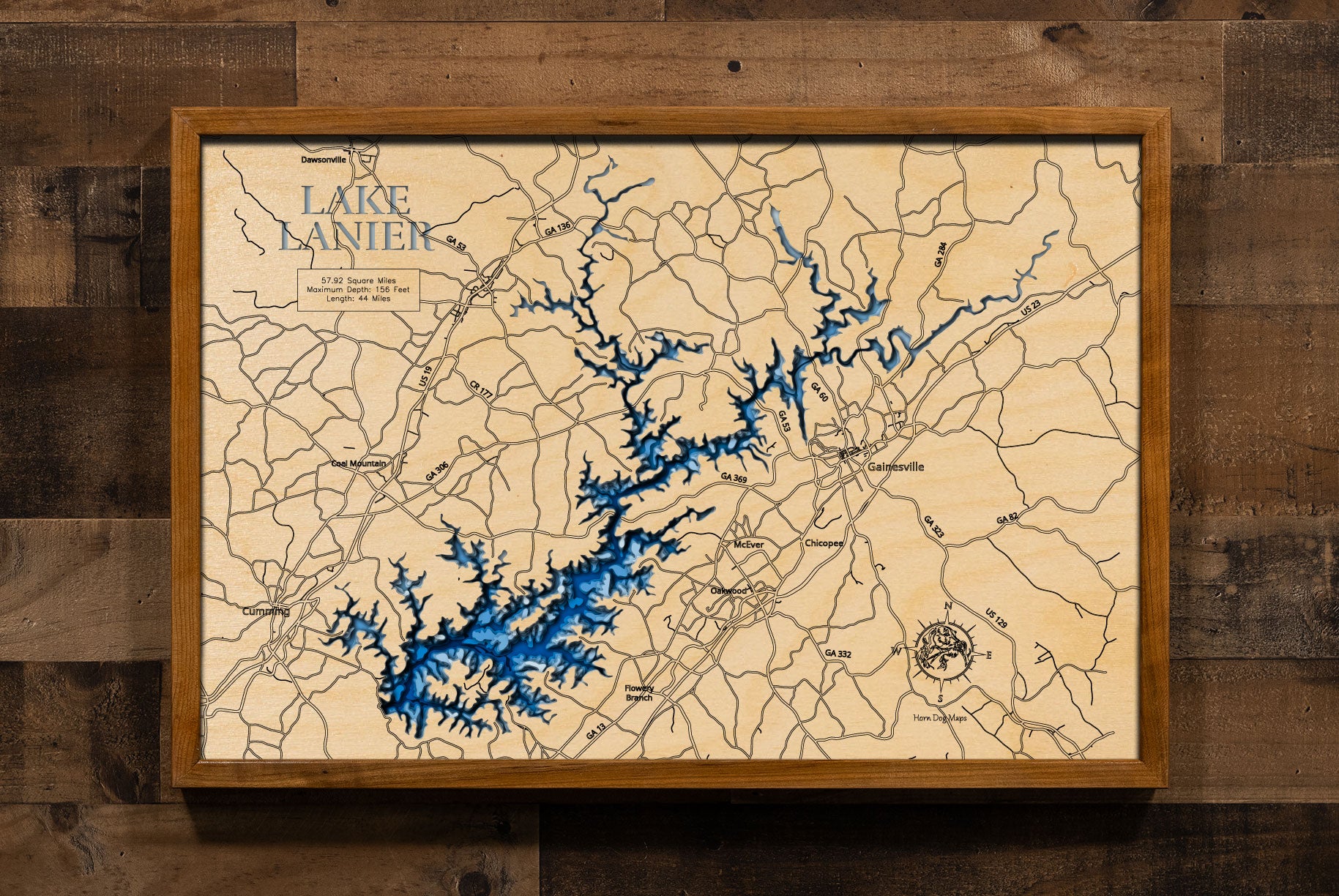 Lake Lanier Marinas Map