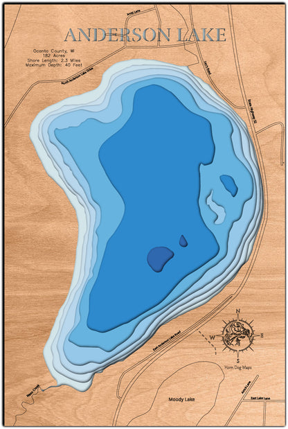 Anderson Lake in Oconto County, WI