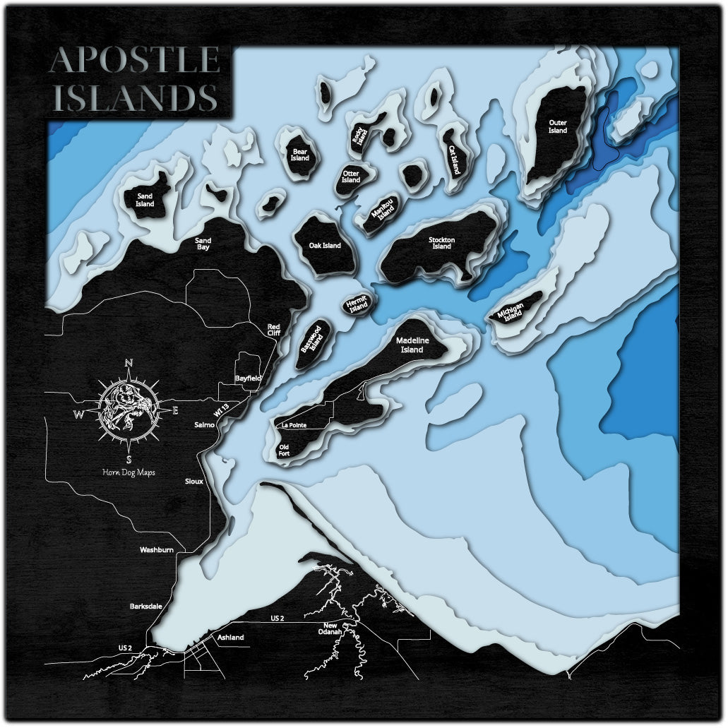Apostle Islands and Chequamegon Bay on Lake Superior