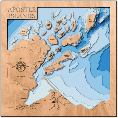 Apostle Islands and Chequamegon Bay on Lake Superior