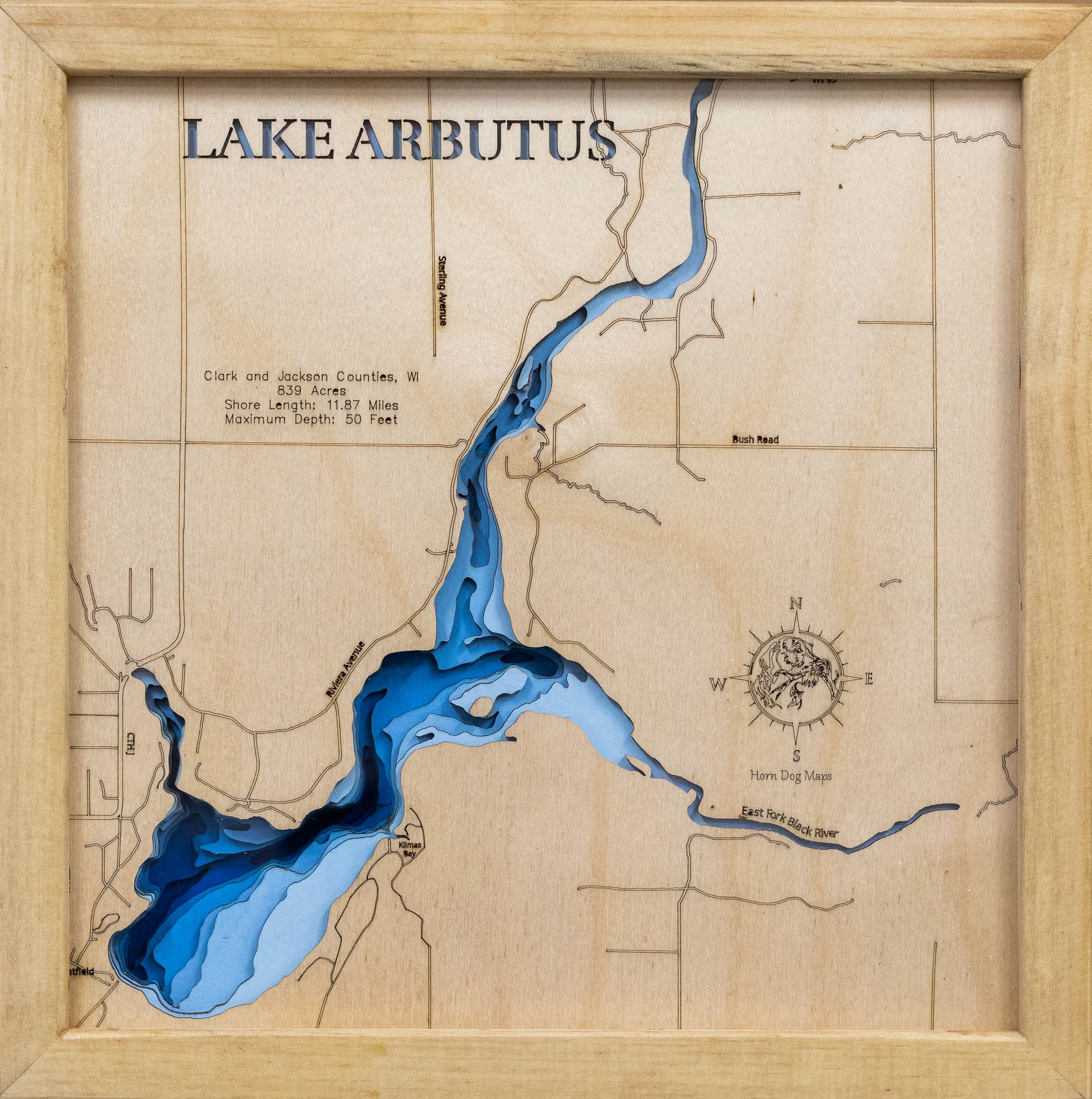 Lake Arbutus in Clark and Jackson Counties, WI