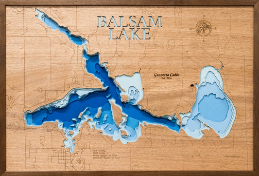 Balsam Lake in Polk  County,  Wisconsin
