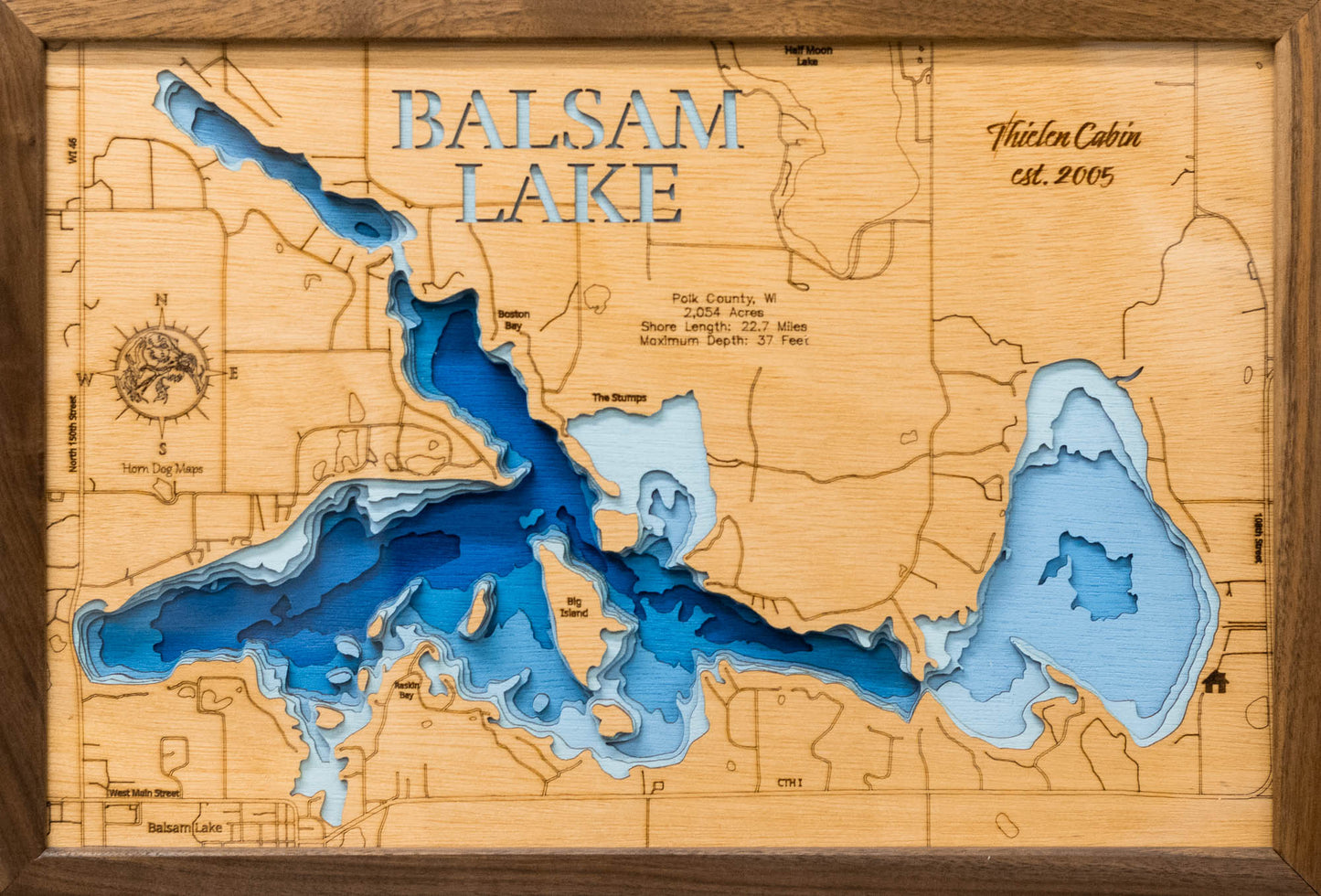Balsam Lake in Polk &nbsp;County, Wisconsin