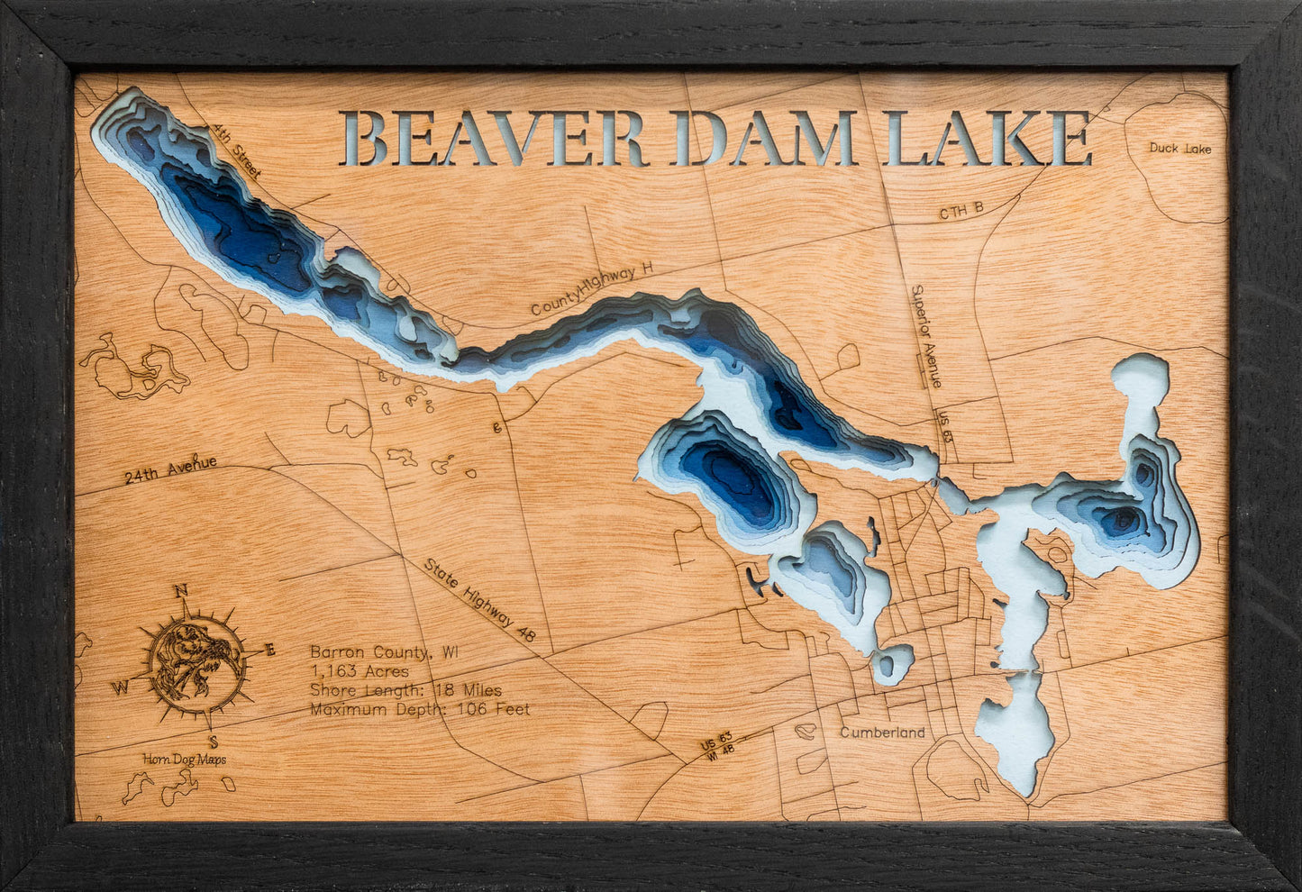 Beaver Dam Lake in Barron County,  WI