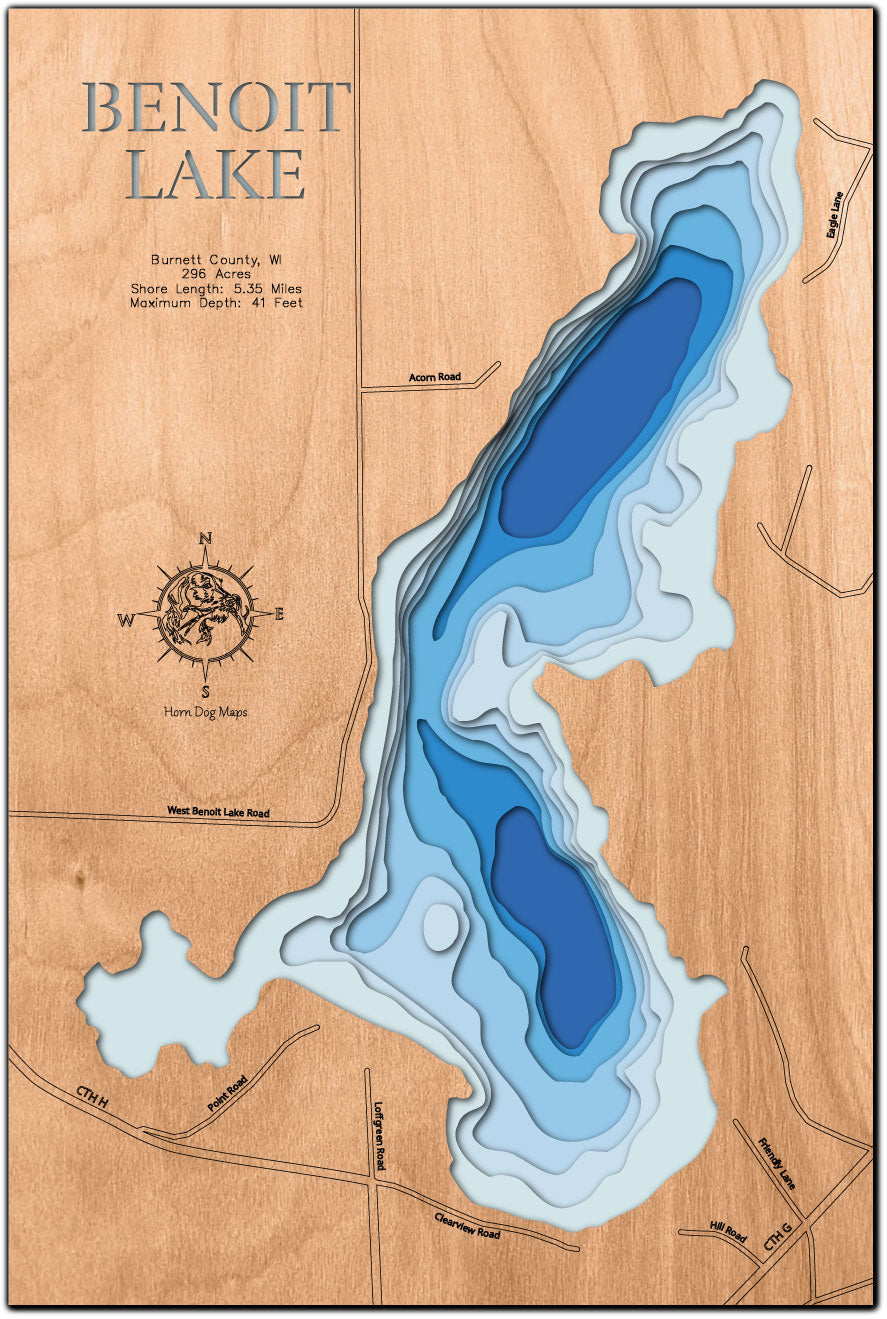 Benoit Lake in Burnett County, WI