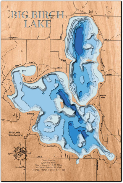 Big Birch Lake in Todd County, MN