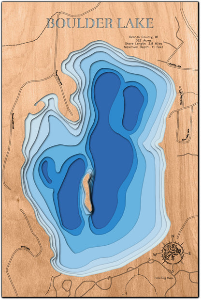 Boulder Lake in Oconto County, WI