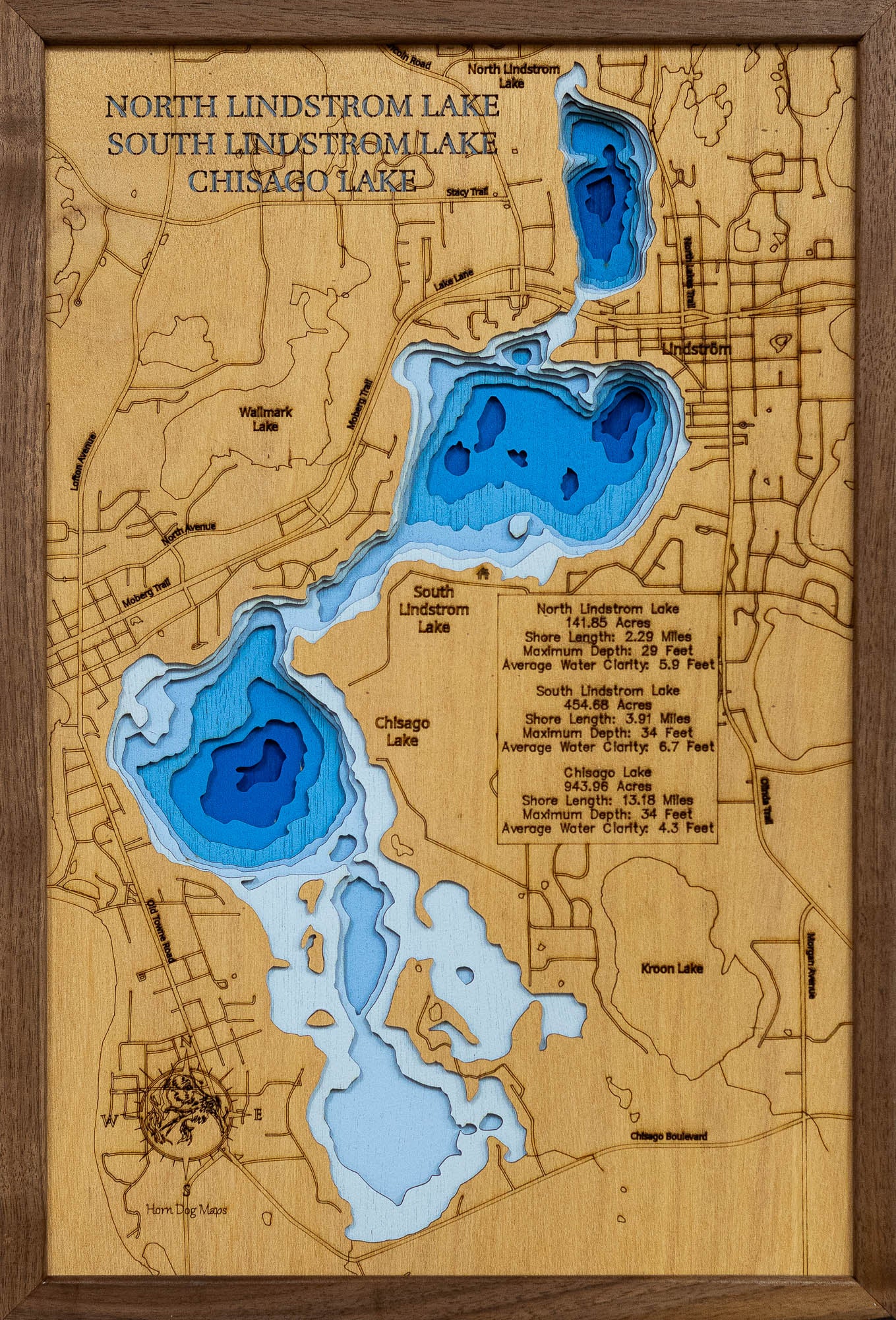 North Lindstrom, South Lindstrom and Chisago Lakes in Chisago County, MN