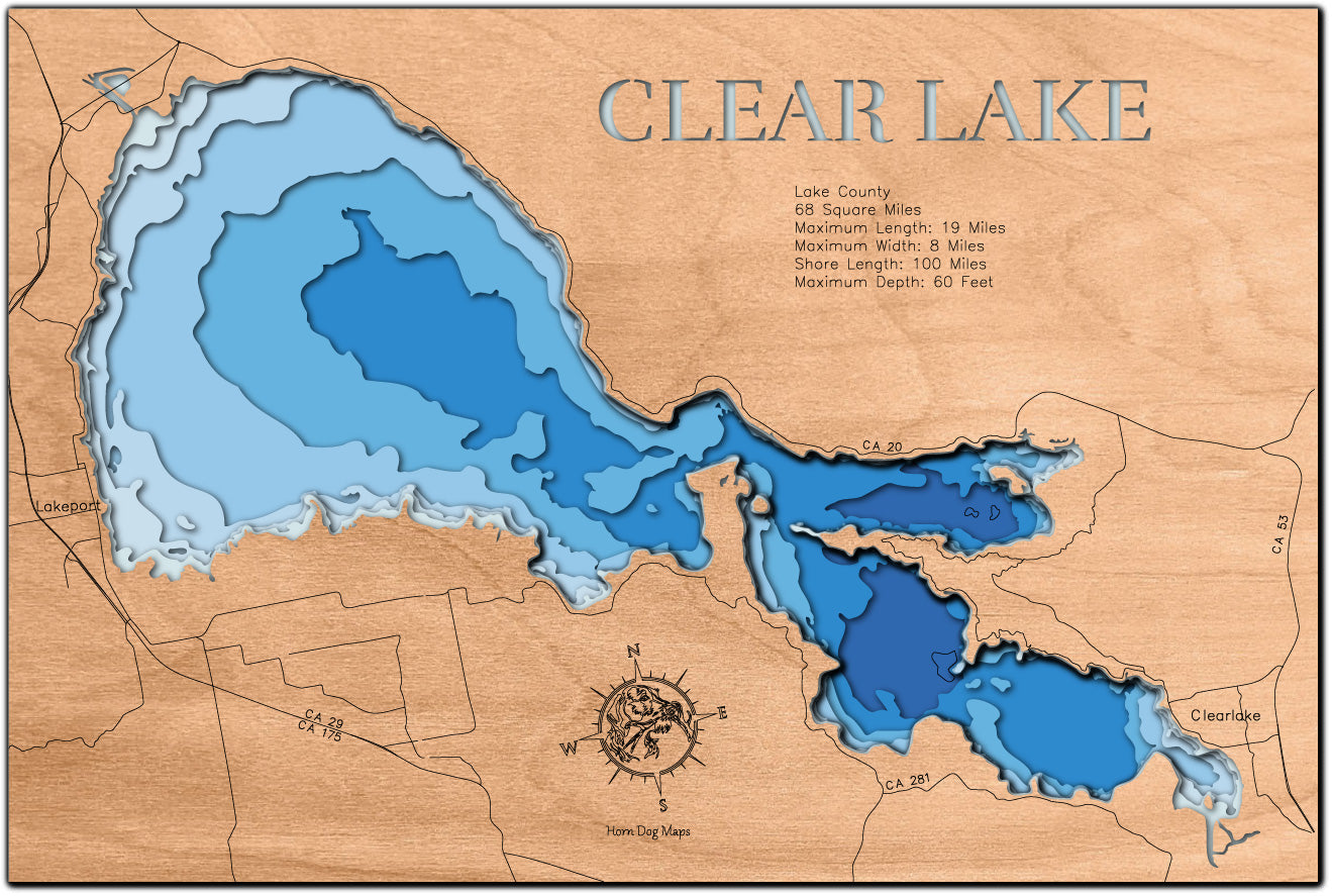 Clear Lake in Lake County,  CA