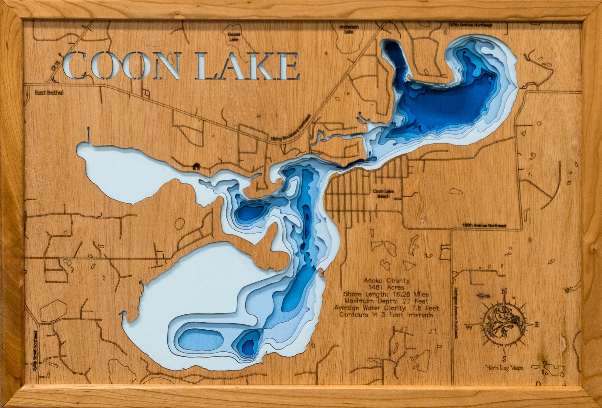 Coon lake in Anoka County, MN