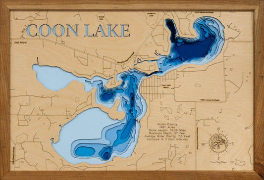 Coon lake in Anoka County, MN