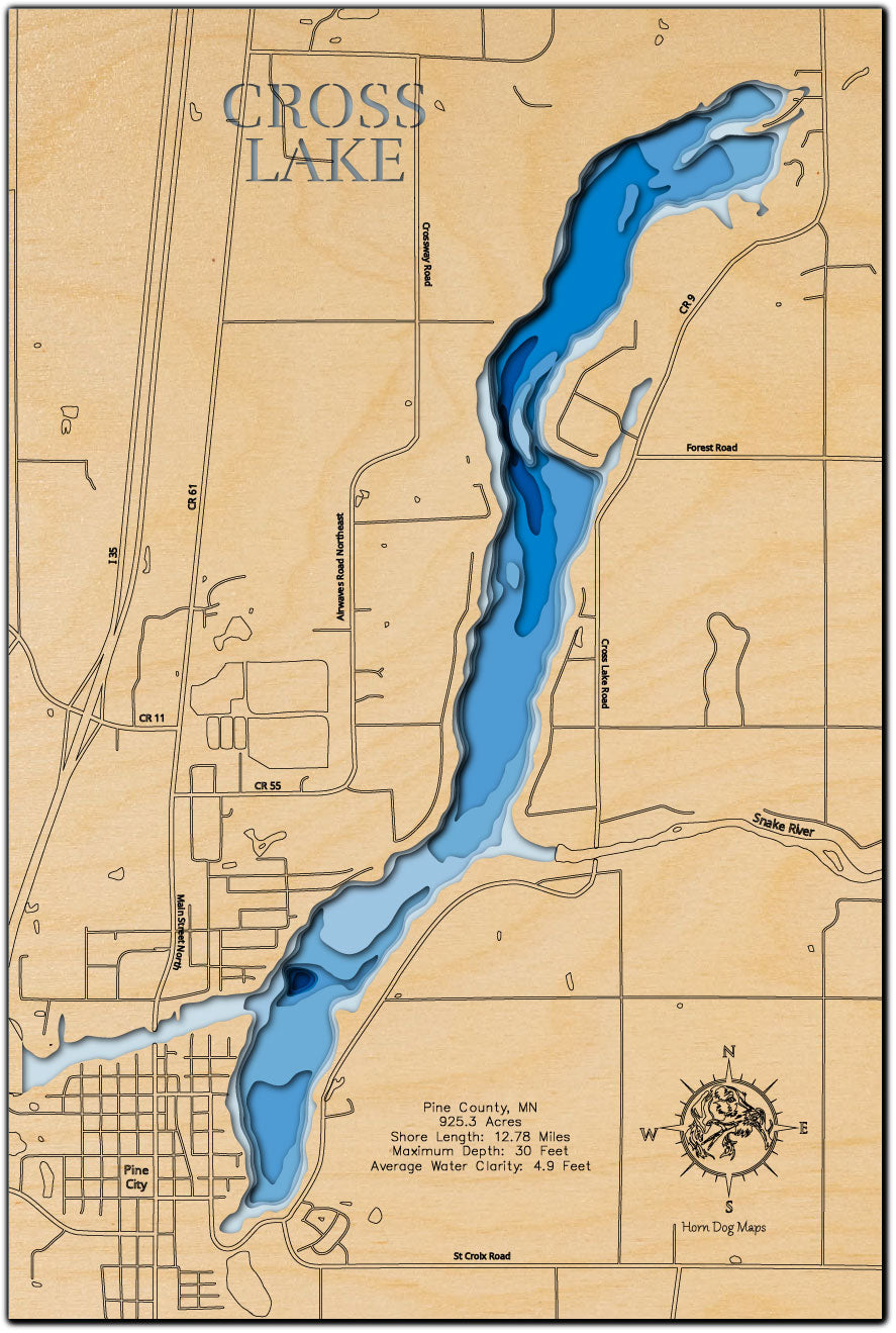 Cross Lake in Pine County, Minnesota