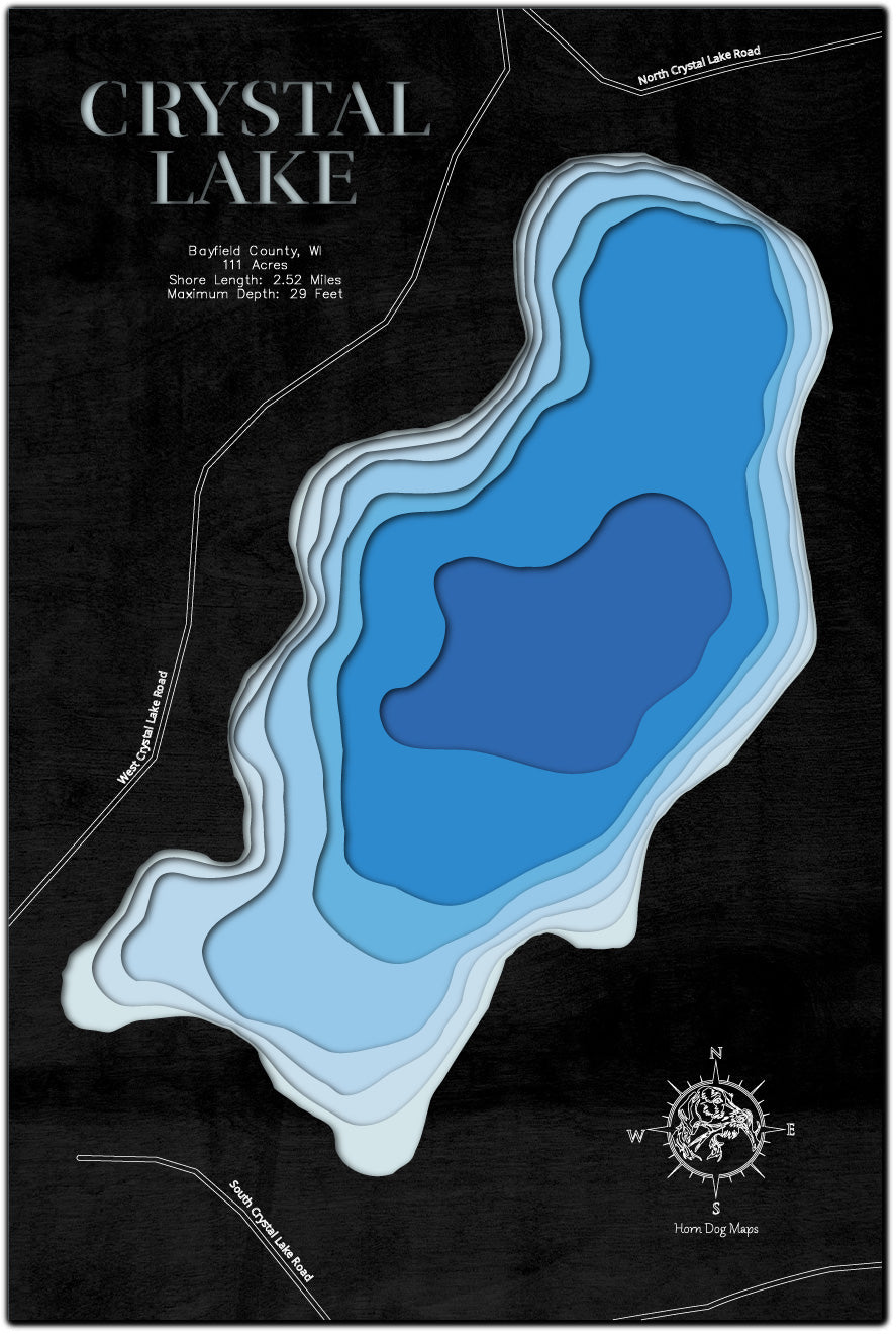 Crystal Lake in Bayfield County, MN