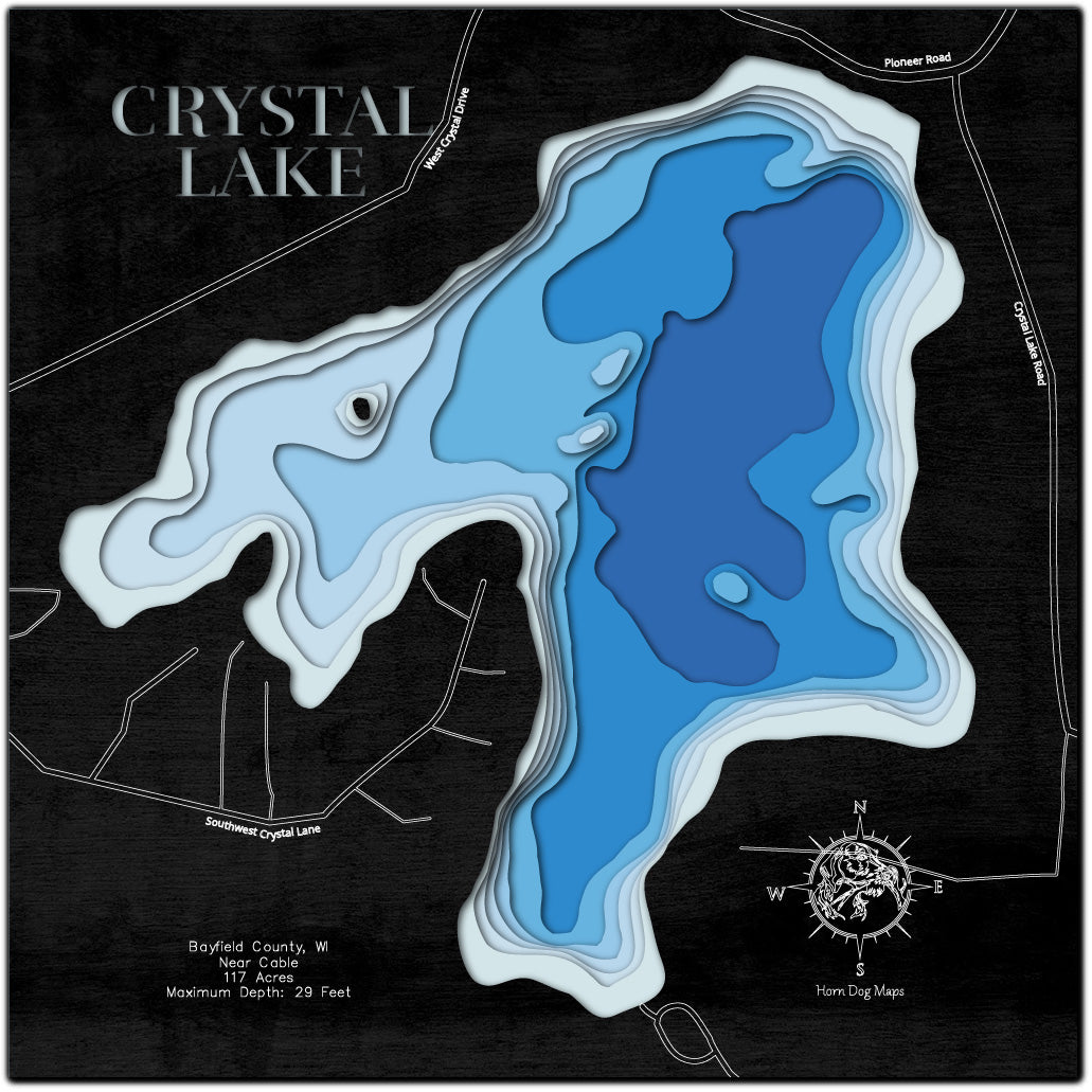 Crystal Lake in Bayfield County, WI, Near Cable