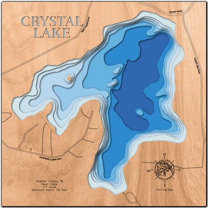 Crystal Lake in Bayfield County, WI, Near Cable