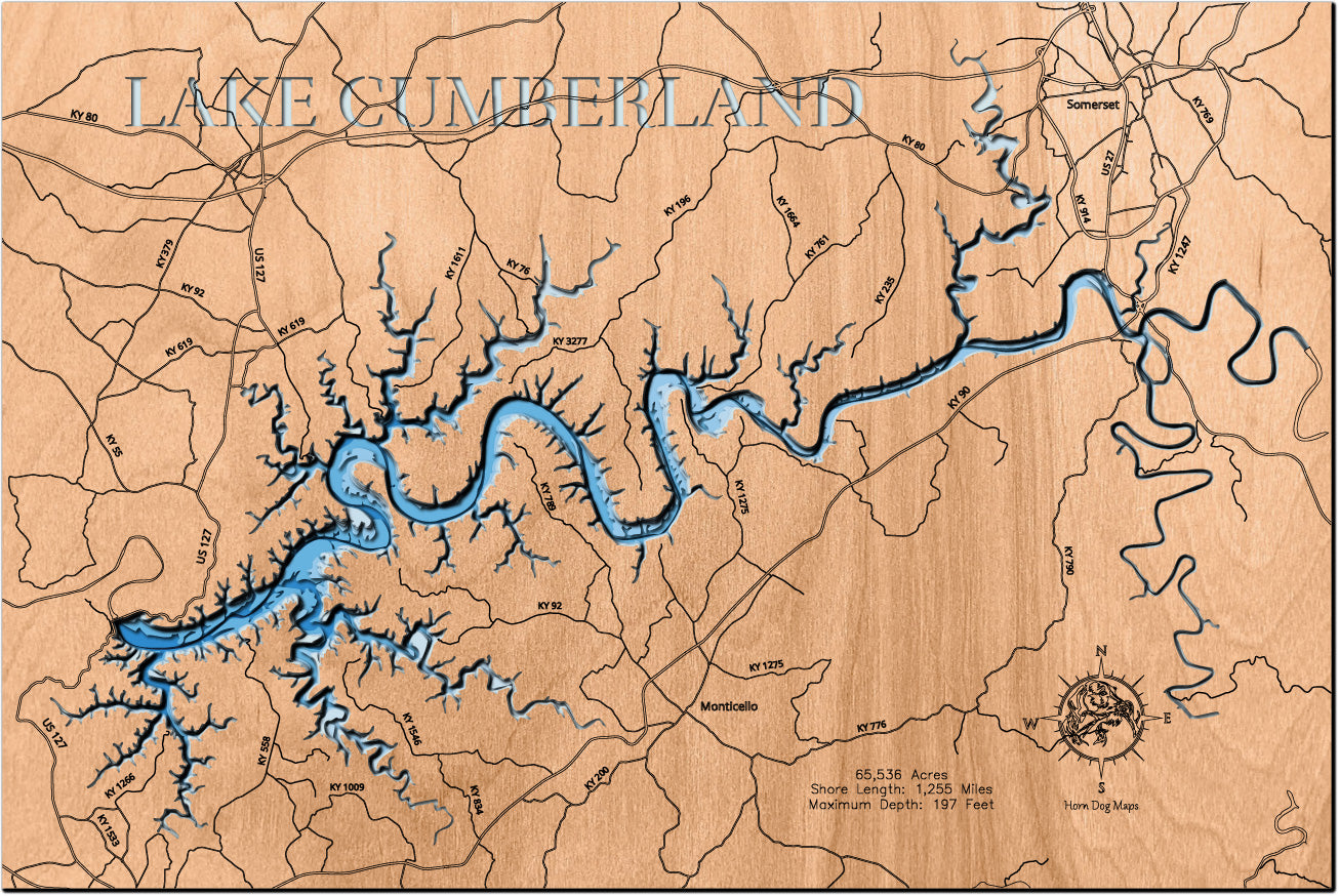 Lake Cumberland in Clinton, Pulaski, Russell, Wayne, and Laurel Counties Kentucky