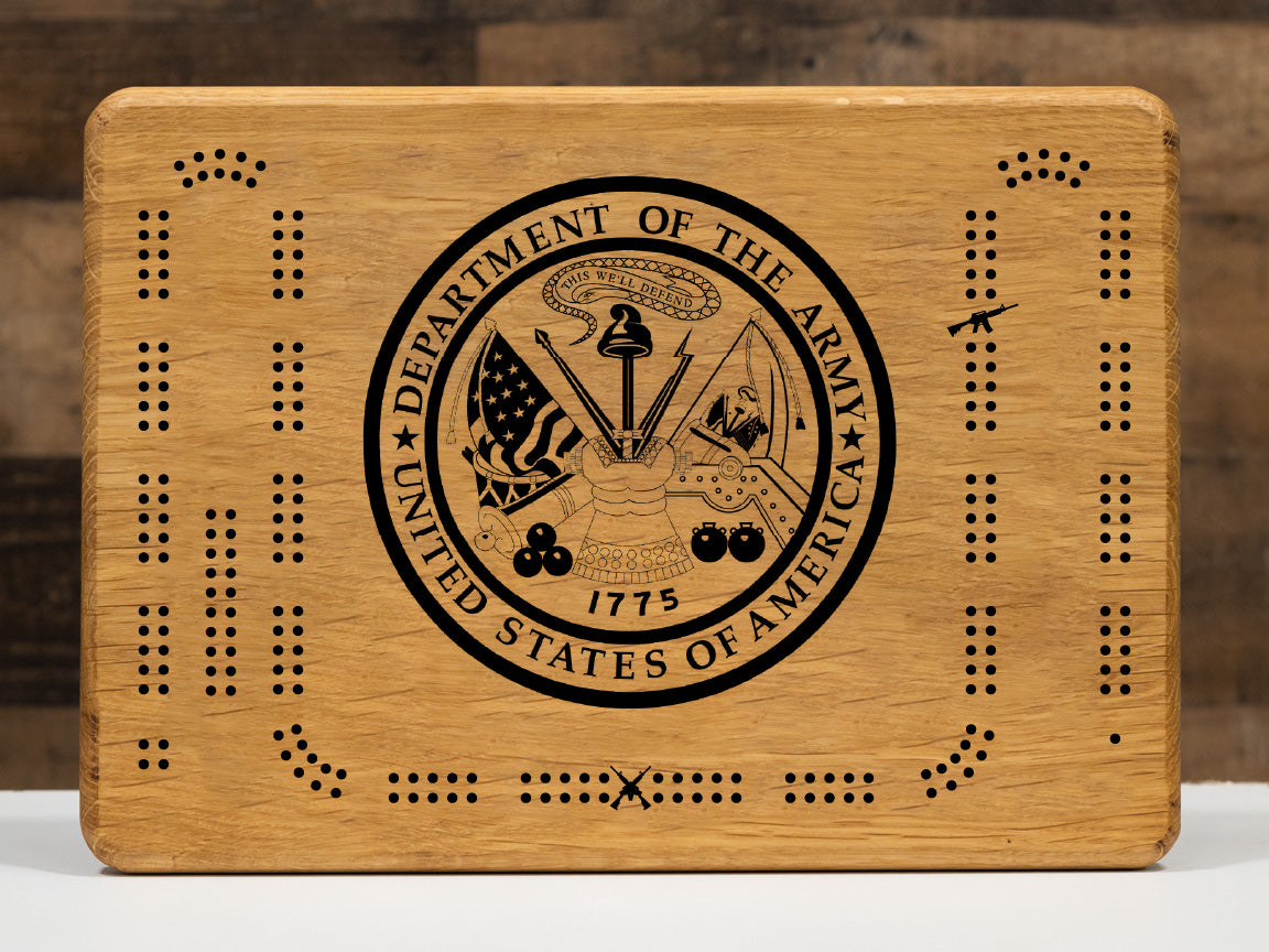 Laser Etched Cribbage Board