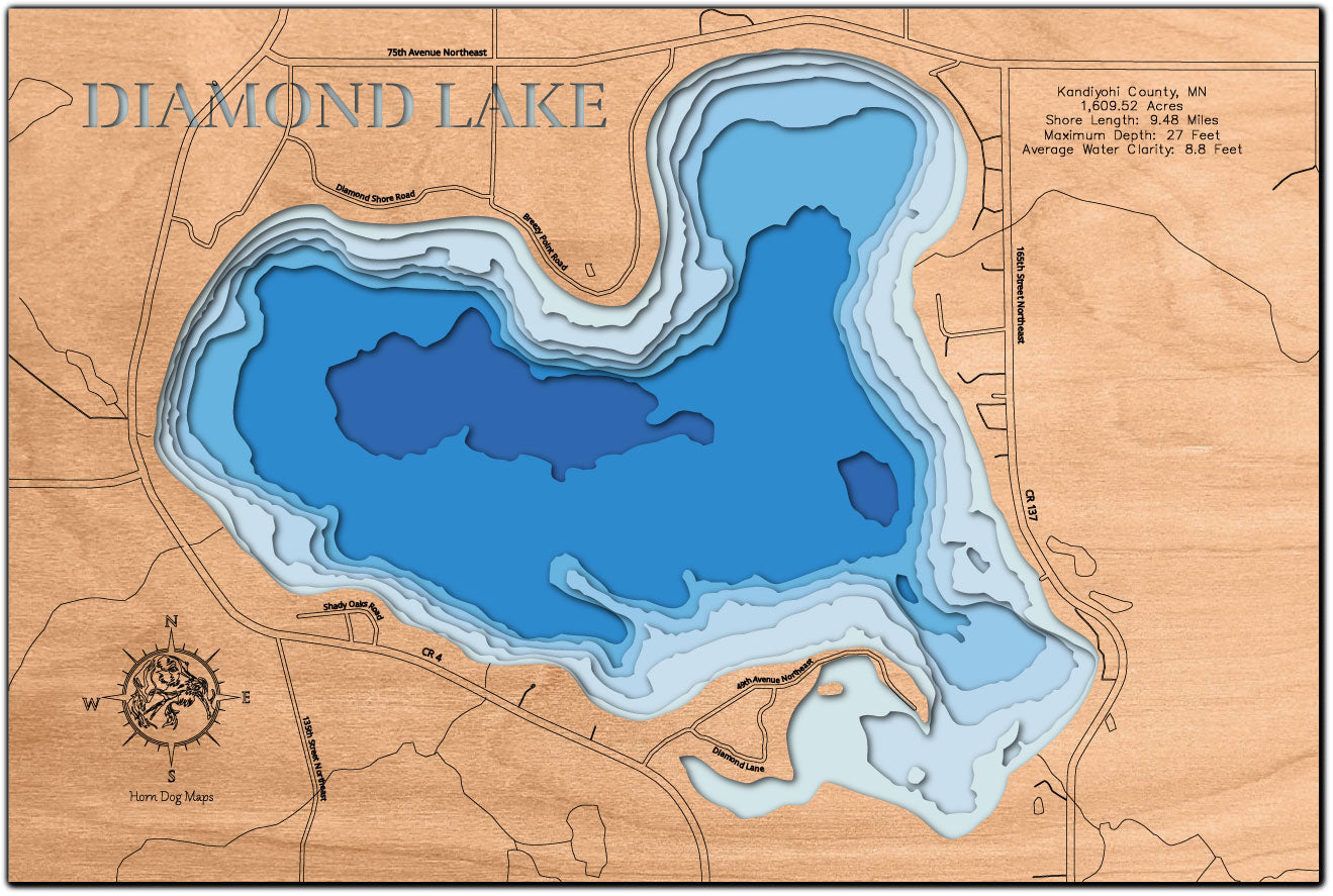 Diamond Lake in Kandiyohi County, MN