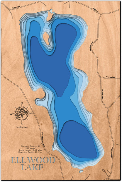 Ellwood Lake in Florence County, WI