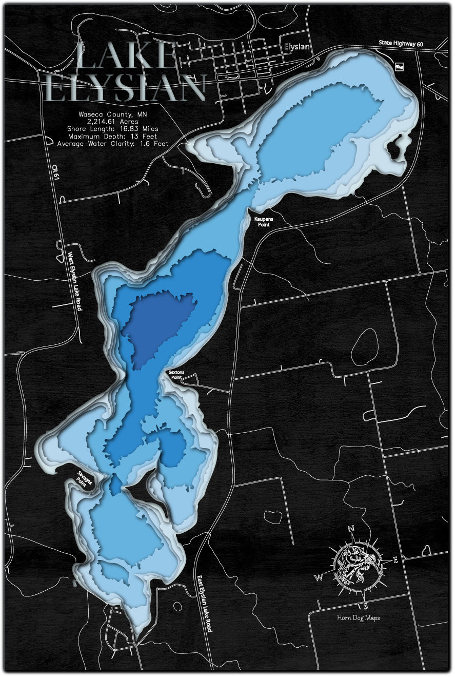 Lake Elysian in Waseca County, MN