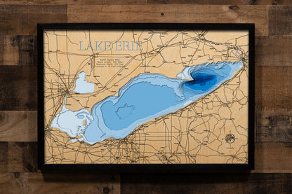 High Definition 3d map of Lake Erie