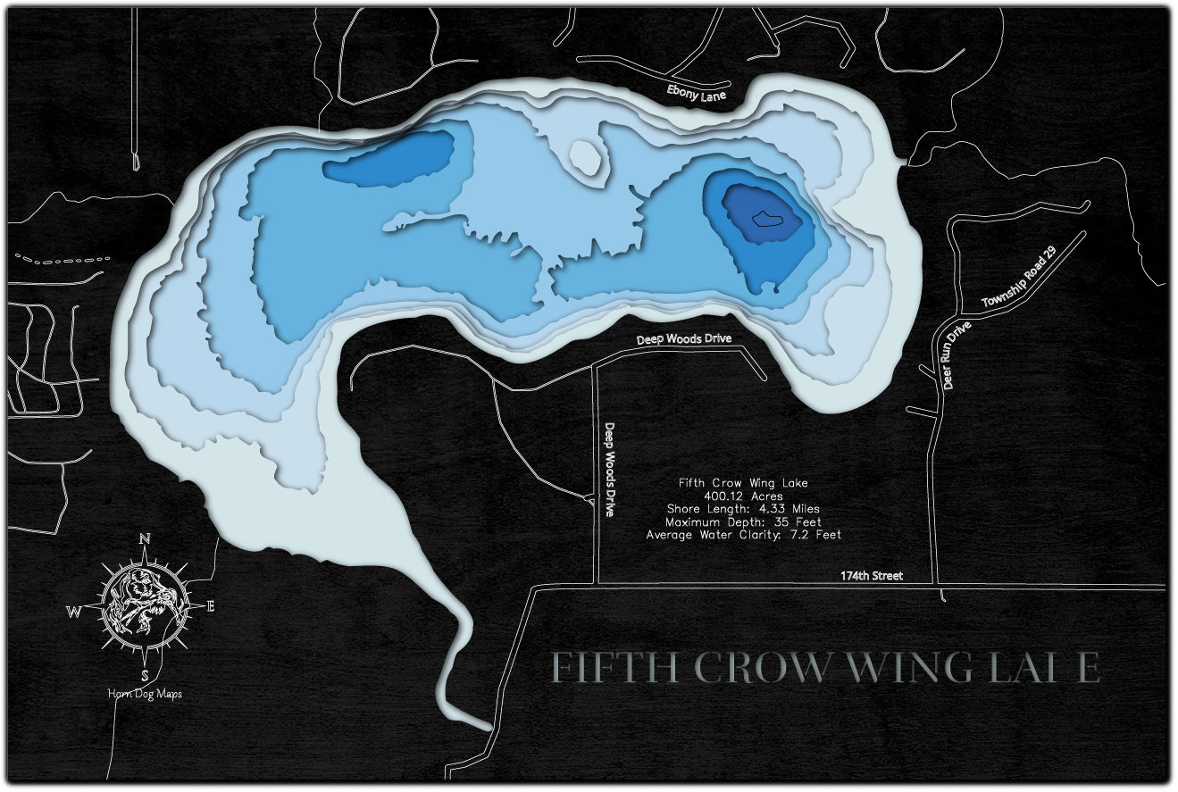 Fifth Crow Wing Lake in Hubbard County, MN