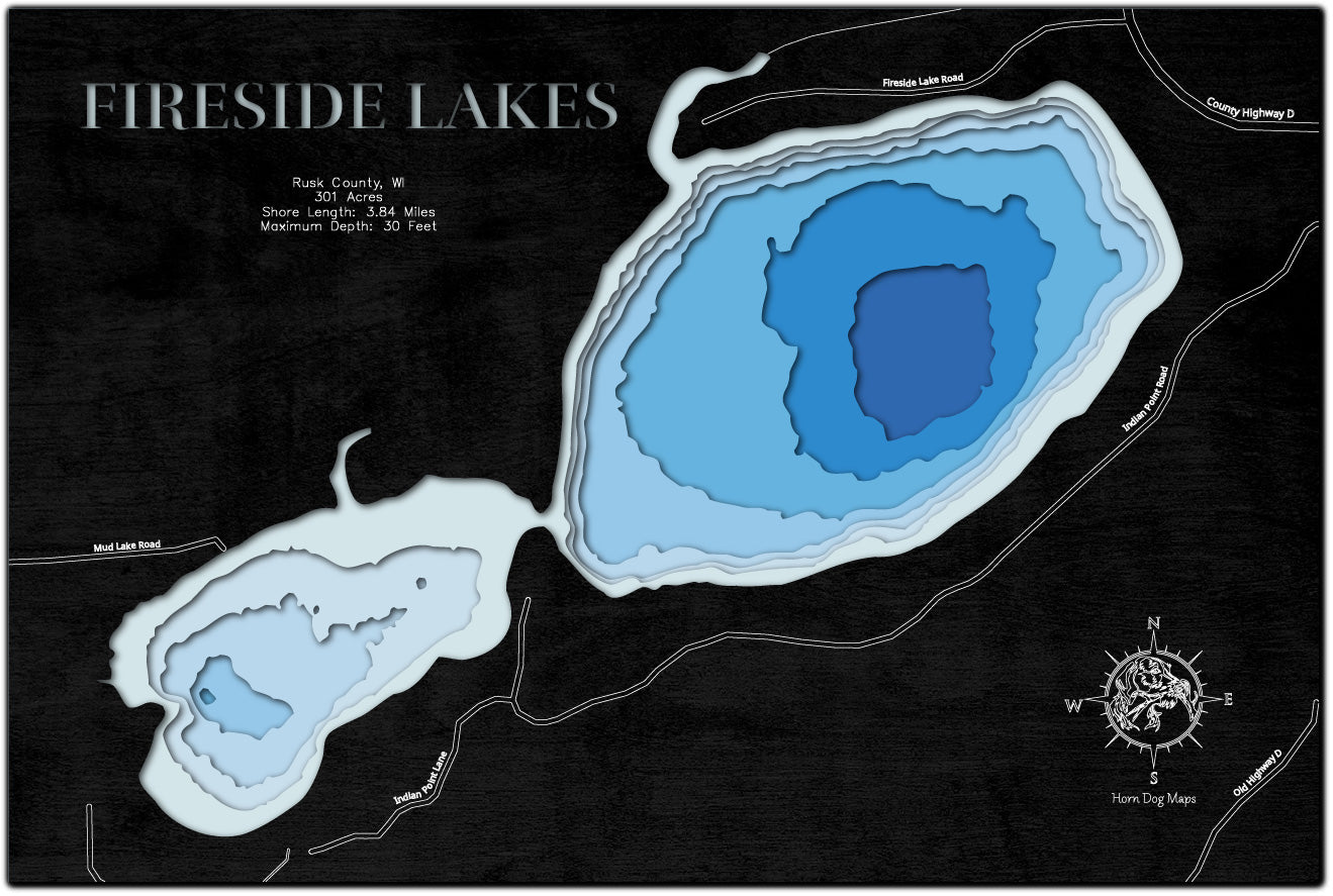 Fireside Lakes in Rusk County, WI