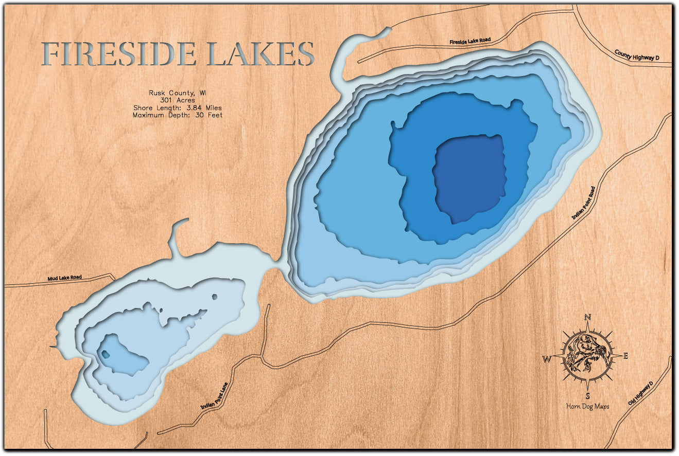 Fireside Lakes in Rusk County, WI