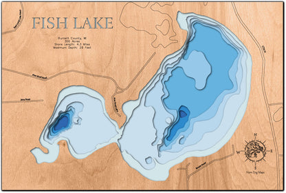 Fish Lake in Burnett County, WI