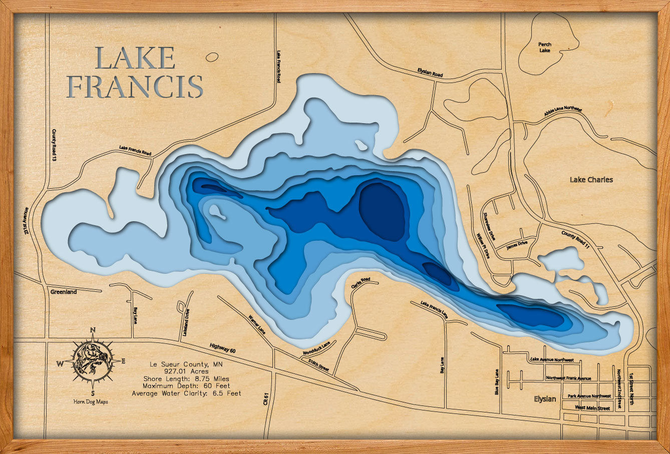 Lake Francis in Le Sueur County, MN