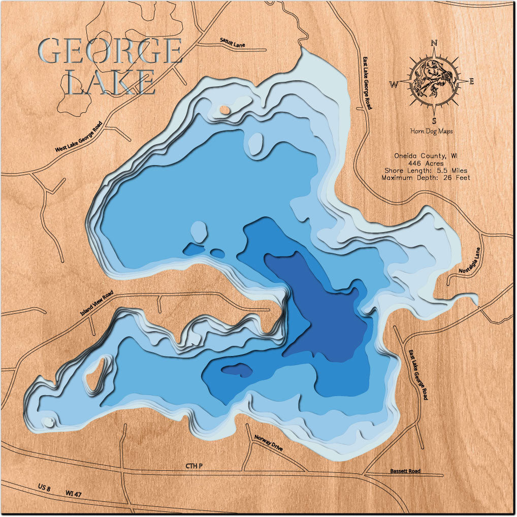 George Lake in Oneida County, WI