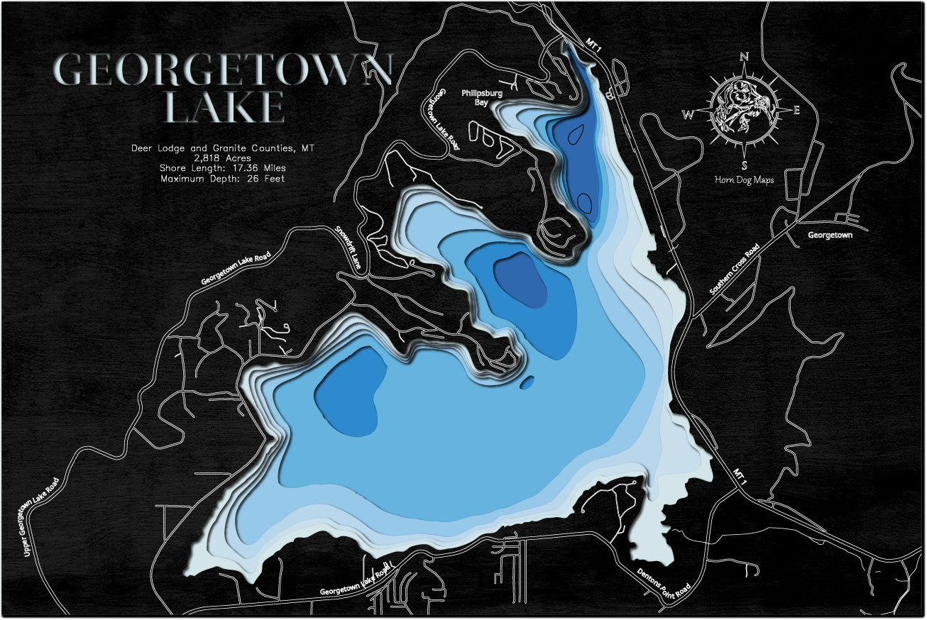 Georgetown Lake in Deer Lodge County and Granite County, MT