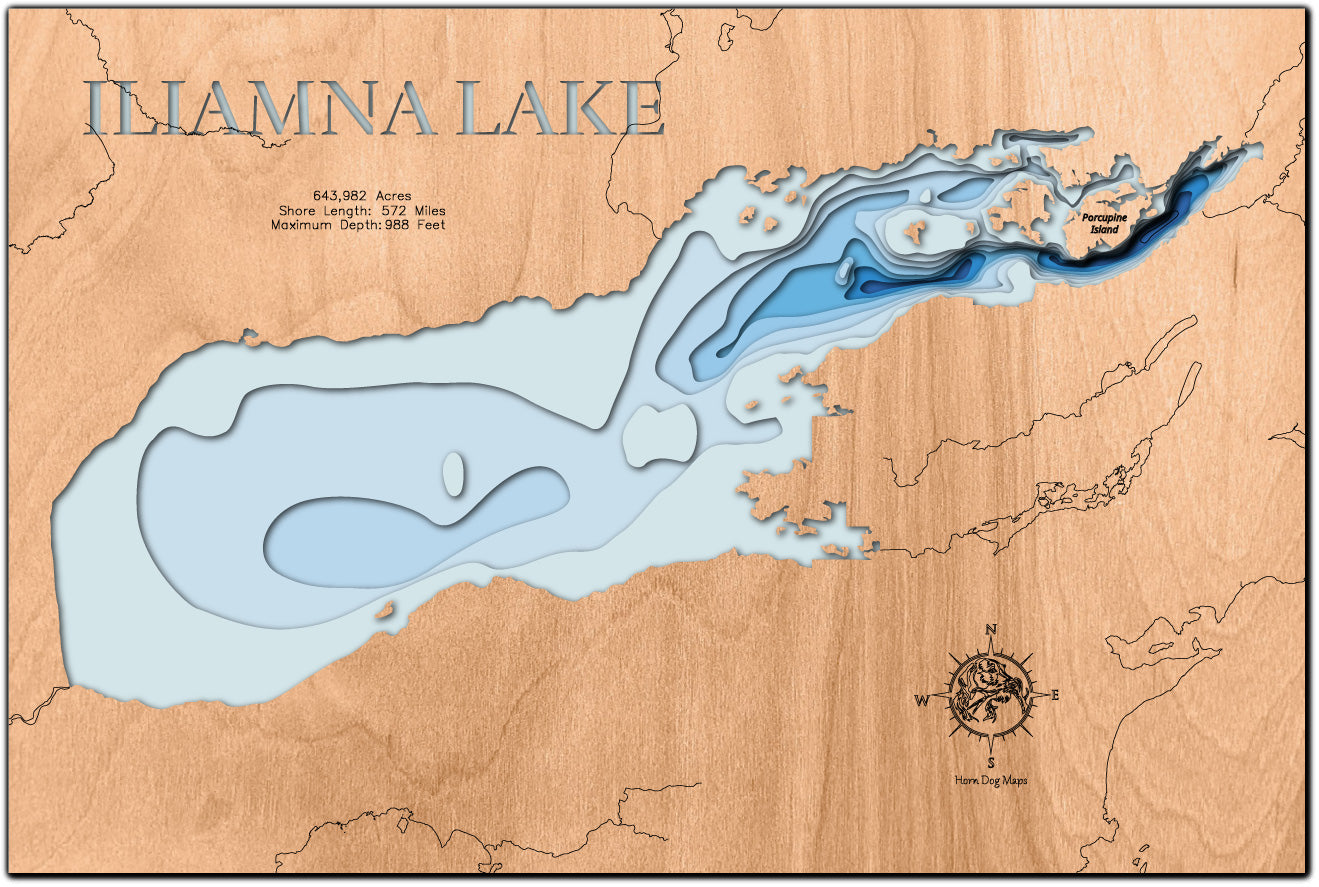 Iliamna Lake in Lake and Peninsula Borough, Alaska