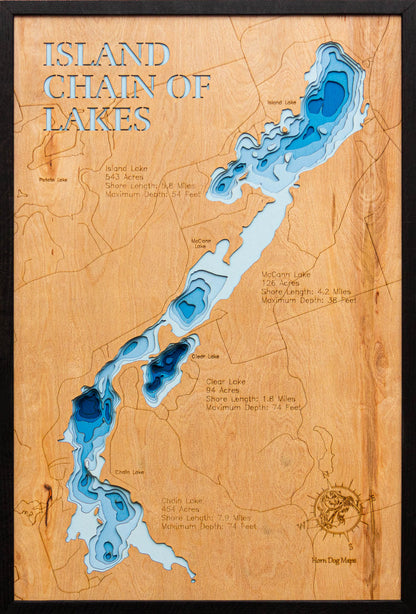 Island Chain of Lakes in Chippewa and Rusk Counties, WI