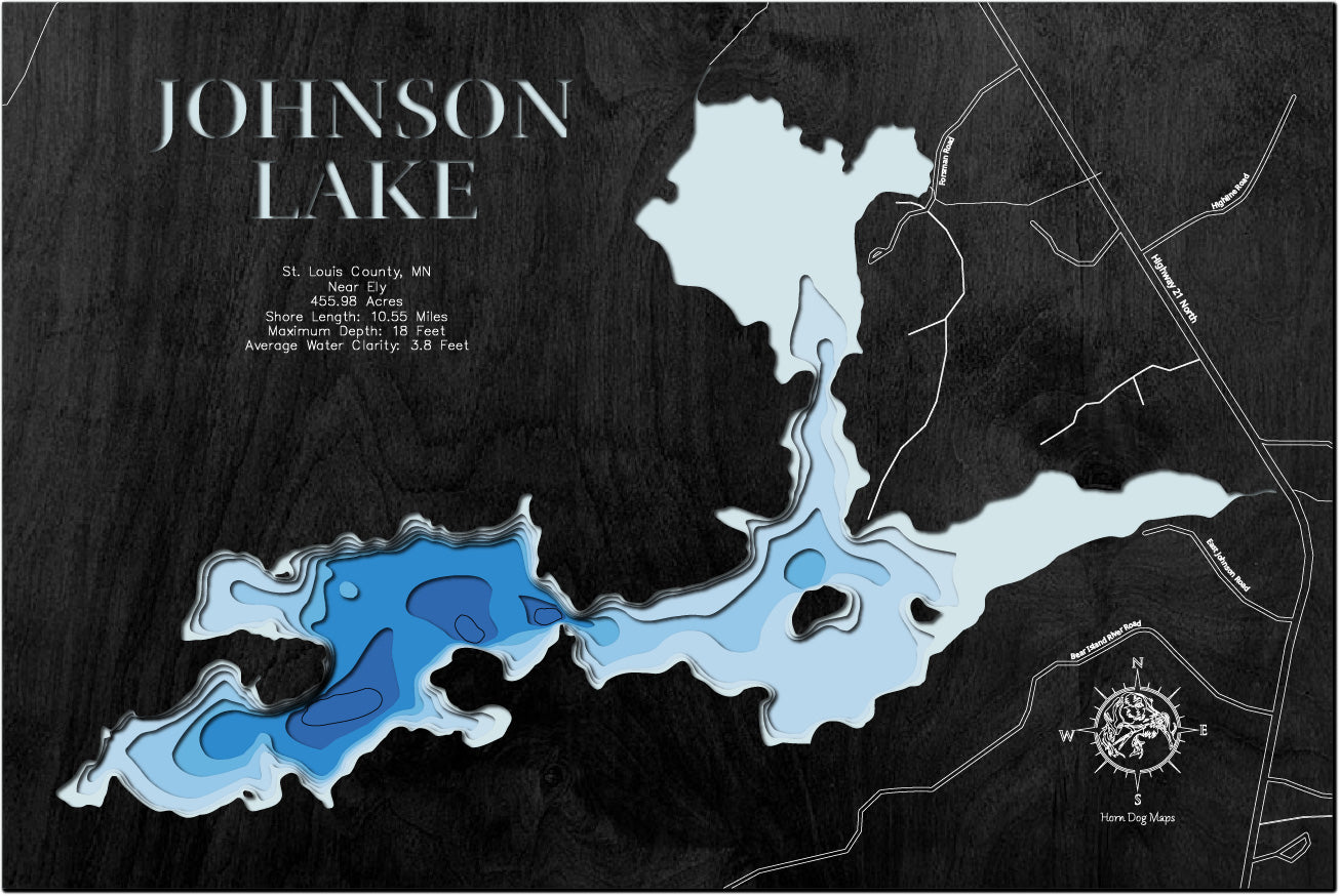 Johnson Lake in St. Louis County, MN, Near Ely