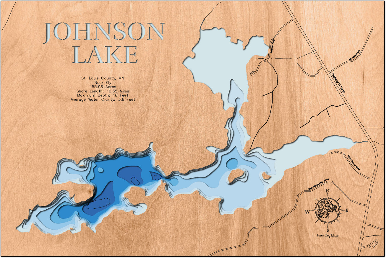 Johnson Lake in St. Louis County, MN, Near Ely