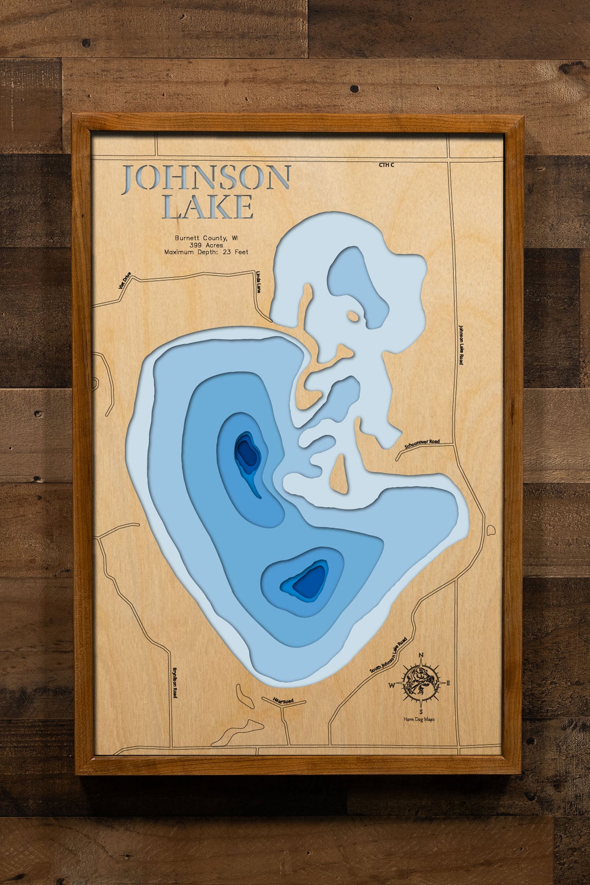 Johnson Lake in Burnett County, Wisconsin