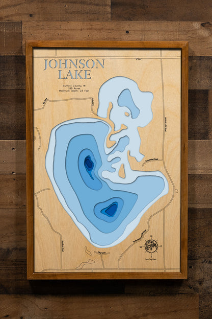 Johnson Lake in Burnett County, Wisconsin