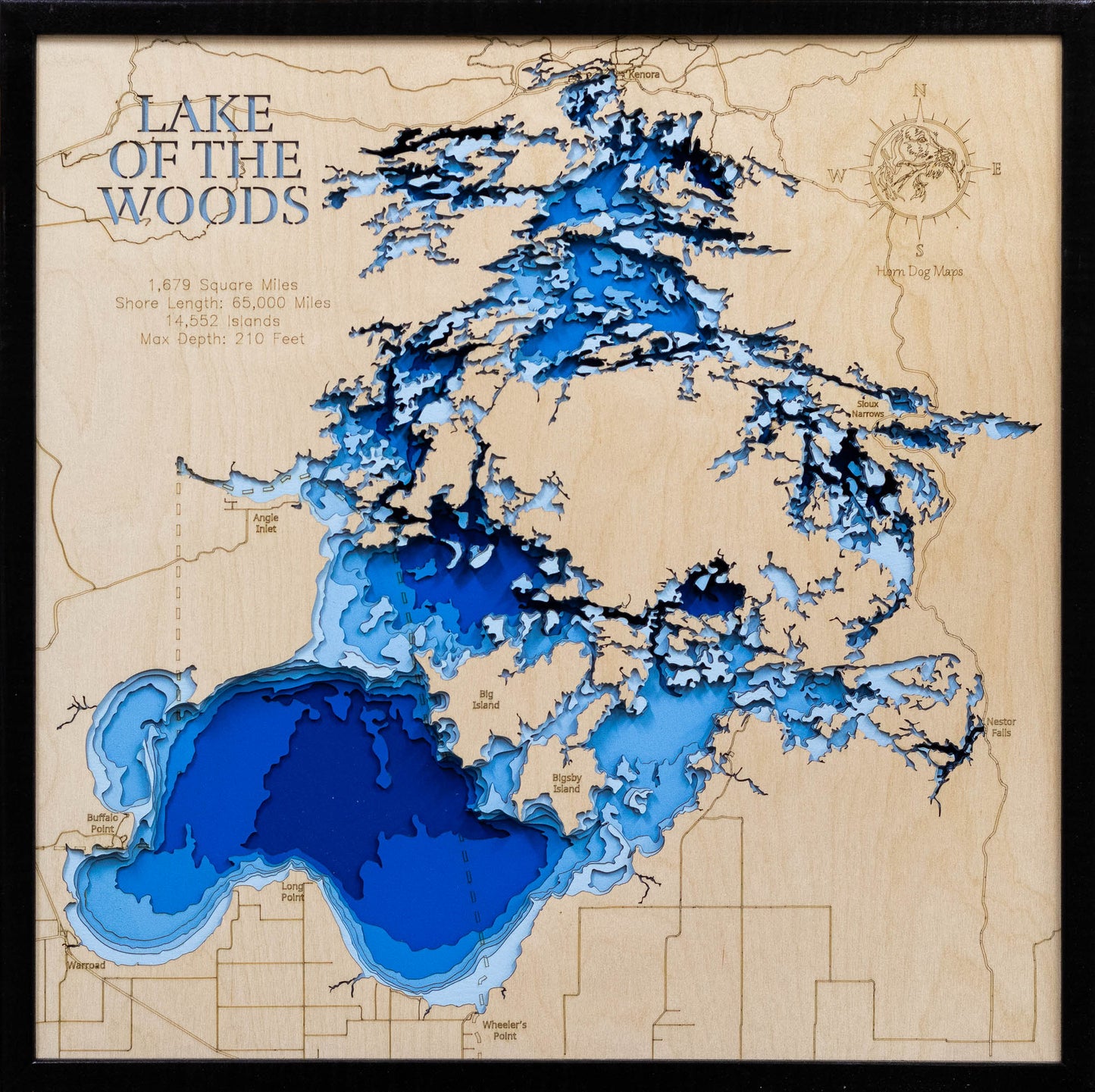 Lake Of The Woods in Minnesota, Manitoba, and Ontario