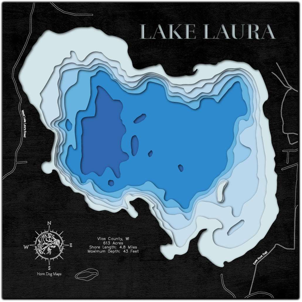 Lake Laura in Vilas County, WI