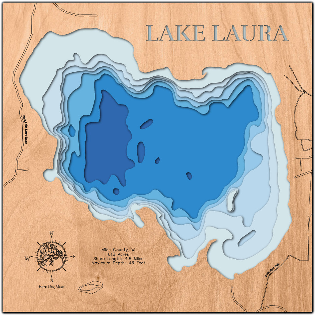 Lake Laura in Vilas County, WI