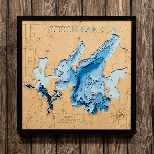 Leech Lake, located in northern Minnesota within the Chippewa National Forest