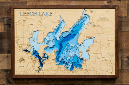 Leech Lake, located in northern Minnesota within the Chippewa National Forest