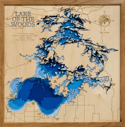 Lake Of The Woods in Minnesota, Manitoba, and Ontario