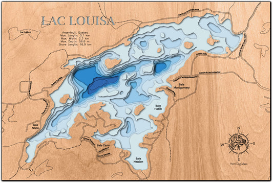 Lac Louisa in Argenteuil, Quebec, Canada 