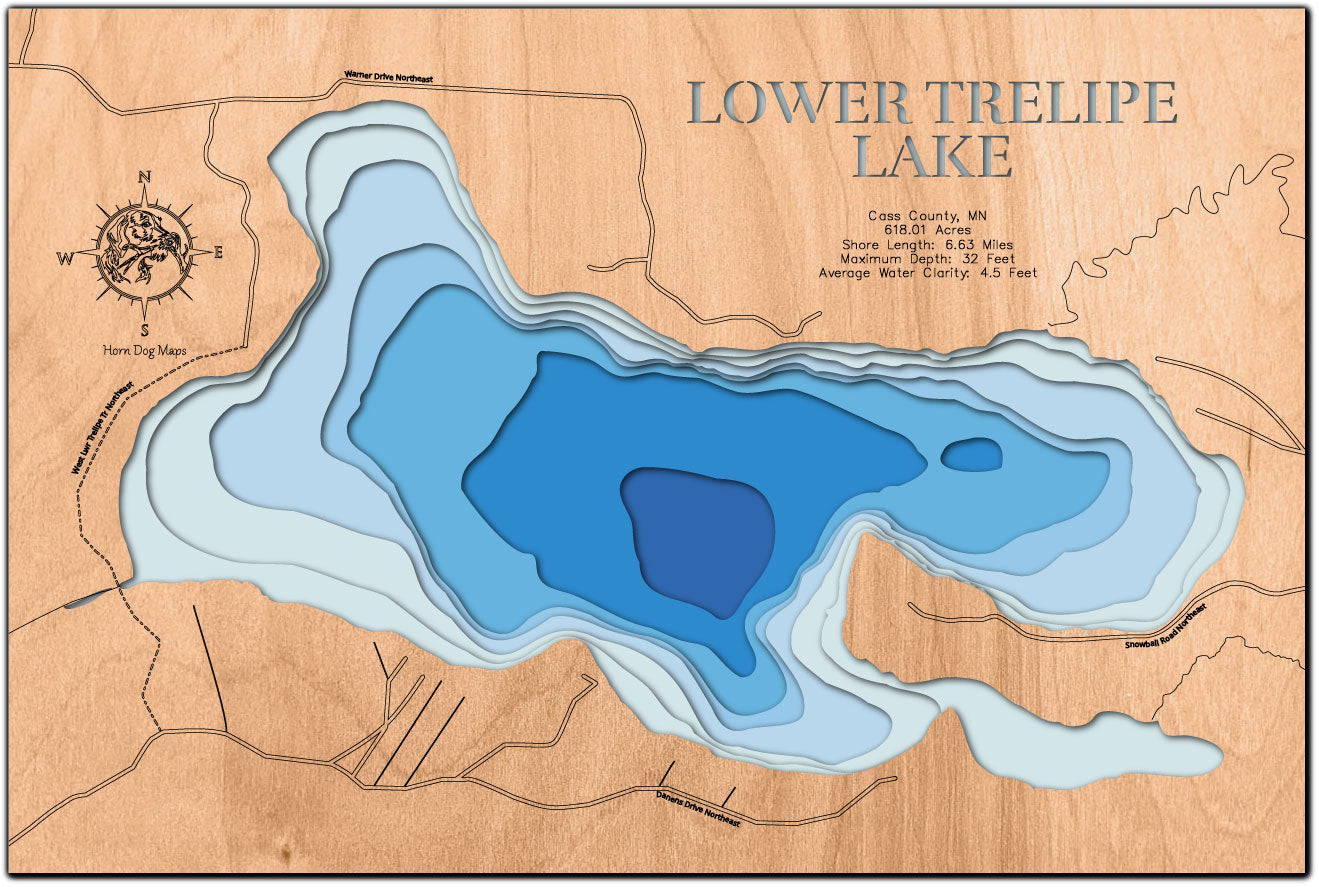 Lower Trelipe Lake in Cass County, MN