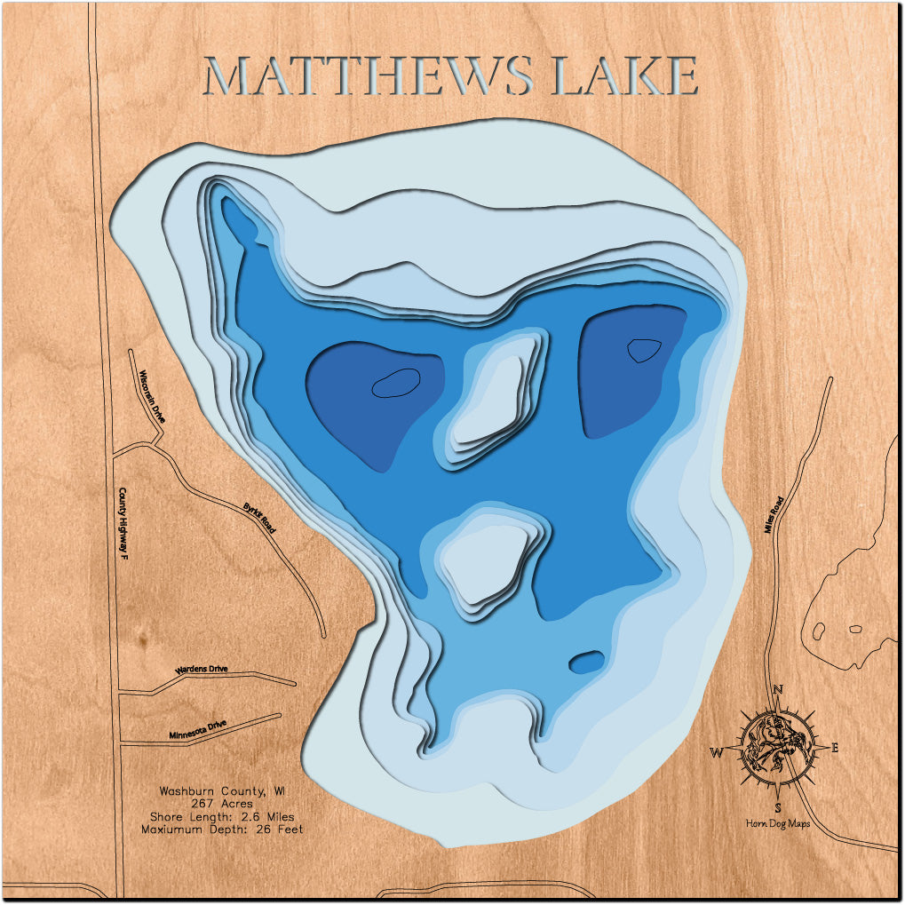 Matthews Lake in Washburn County, WI