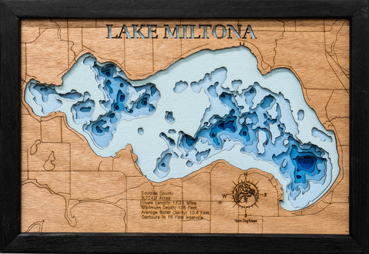 Lake Miltona in Douglas County, Minnesota &nbsp;
