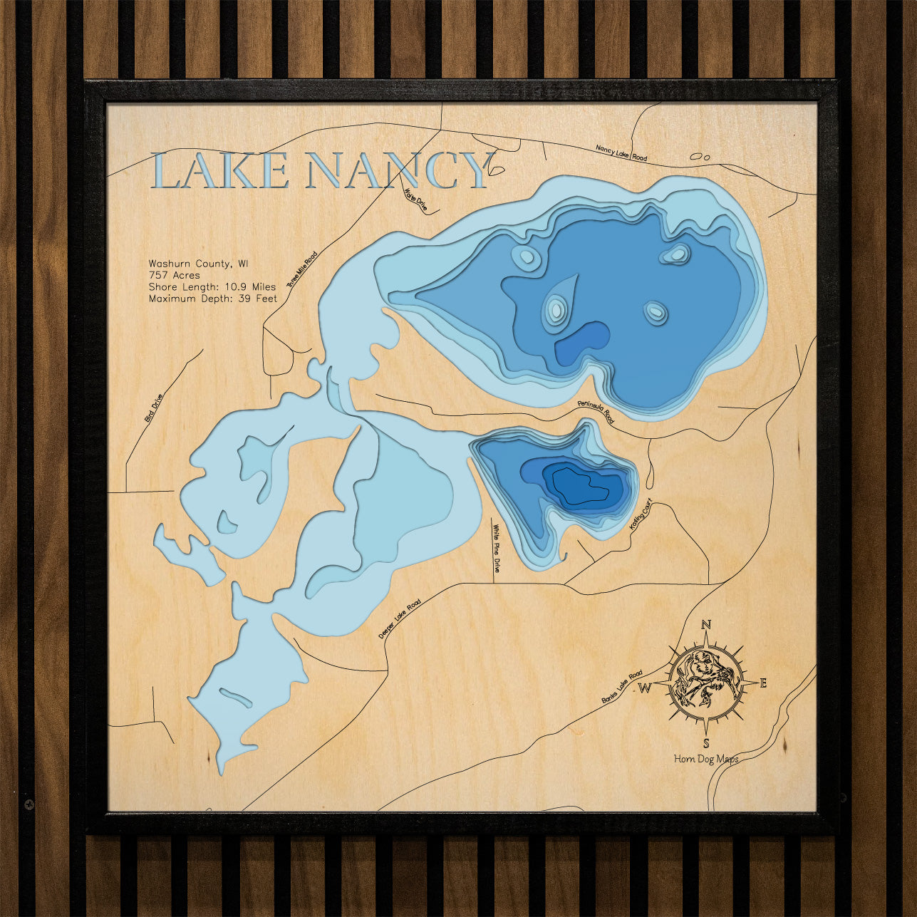 Lake Nancy in Washburn County, WI