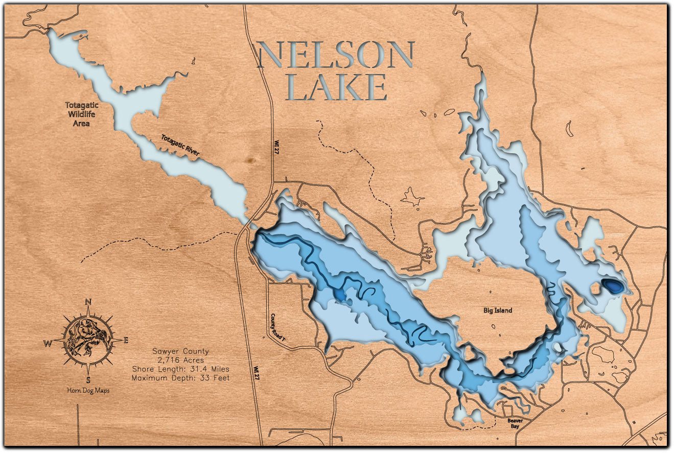 Nelson Lake in Sawyer County, WI